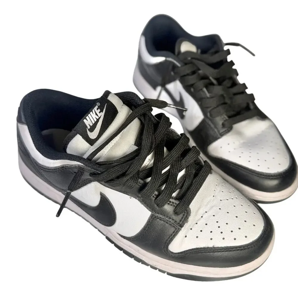 Nike Dunk Low Panda Black White Sneakers Youth Size 5Y DD1503-101 Shoes